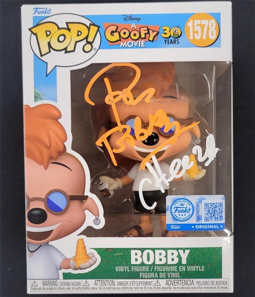 Pauly Shore Signed Cheeza Funko Pop 1578 A Goofy Movie Beckett BAS: Pauly Shore Signed Cheeza Funko Pop 1578 A Goofy Movie Beckett BAS This Pauly Shore signed "Cheeza" Funko Pop! from the classic movie A Goofy Movie is a must-have for collectors. The figure is authent