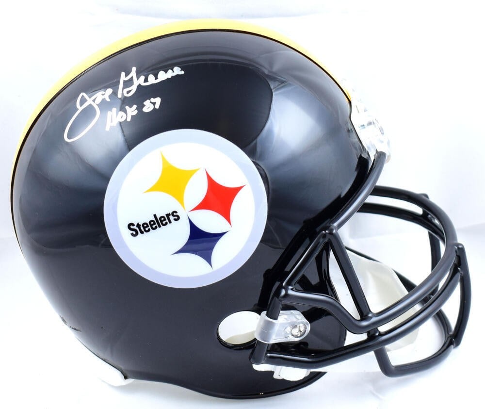 Joe Greene Signed Pittsburgh Steelers Full Size Helmet Beckett Authenticated (1 of 10)