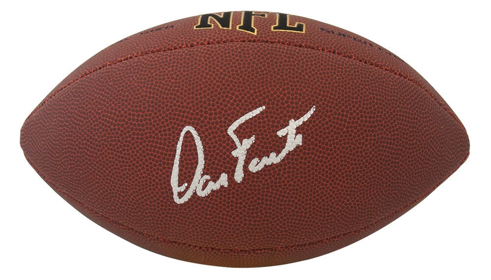 Dan Fouts Signed Wilson Full-Size NFL Football with COA: Dan Fouts Signed Wilson Full-Size NFL Football with COA This is a signed Wilson full-size NFL football by Dan Fouts, a renowned player in the sport. The football is an original item and features the p