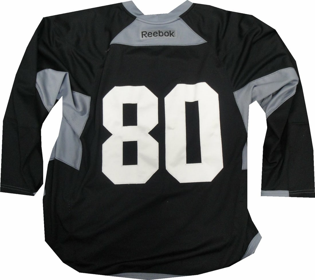 Los Angeles Kings Game Worn Practice Jersey Black Reebok McDonald's Patch (1 of 5)