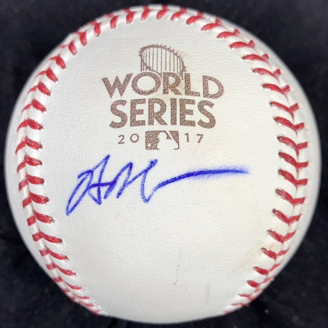 Brian McCann Autographed 2017 World Series Baseball PSA/DNA Authentic: Brian McCann Autographed 2017 World Series Baseball PSA/DNA Authentic This is a Rawlings 2017 World Series Official Major League Baseball autographed by Brian McCann, a prominent player of the Houston
