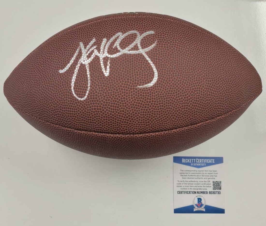 Luke Kuechly Signed Football Carolina Panthers Beckett COA (1 of 3)