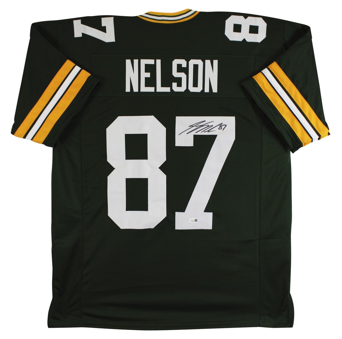 Jordy Nelson Signed Green Football Jersey JSA Witness Authenticated (1 of 3)