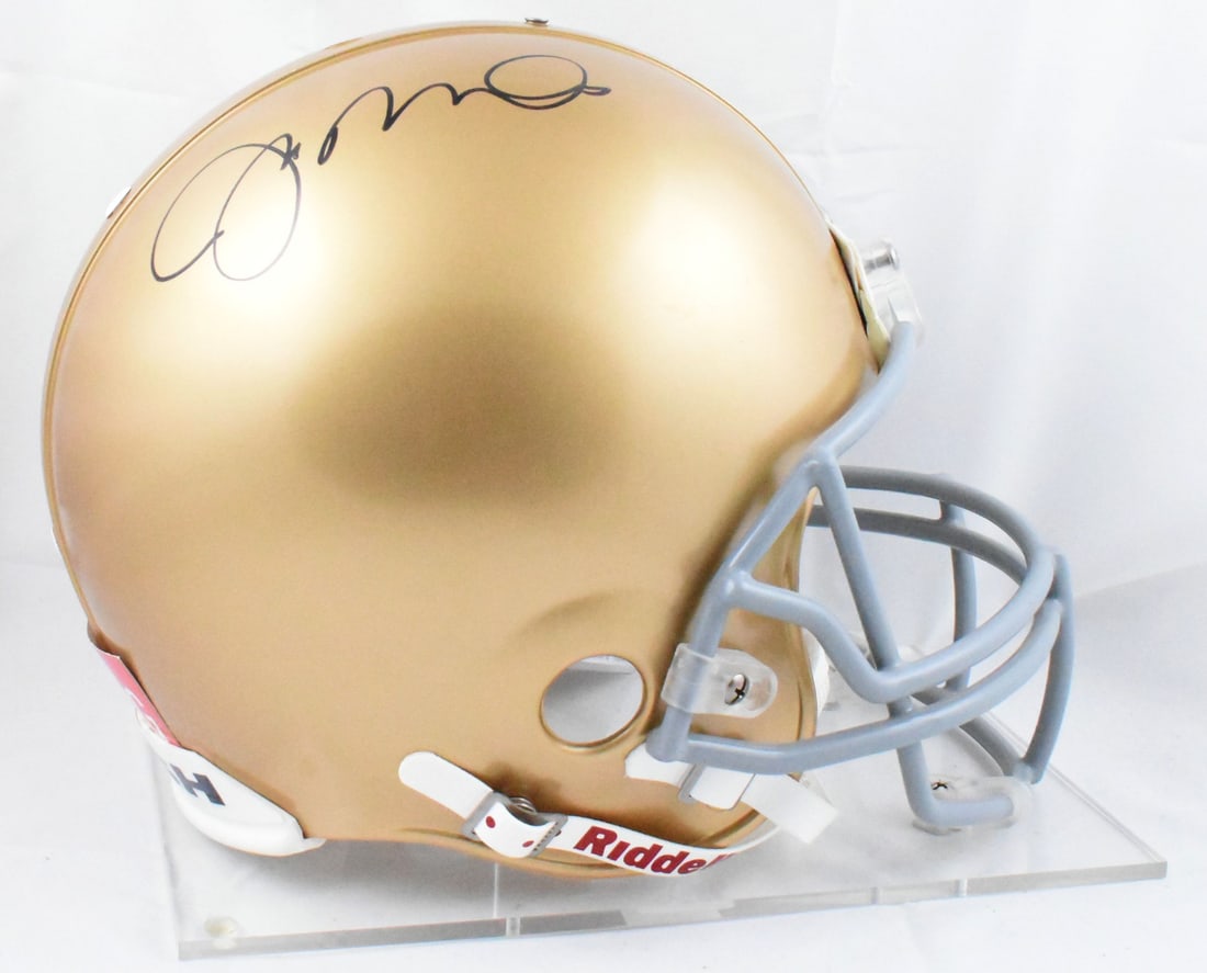Notre Dame Full Size Helmet Signed by Joe Montana JSA Authenticated (1 of 6)