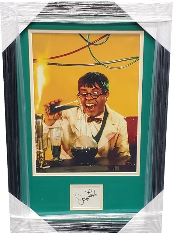 Jerry Lewis Signed Cut with 8x10 Photo GAI Authenticated The Nutty Professor (1 of 4)