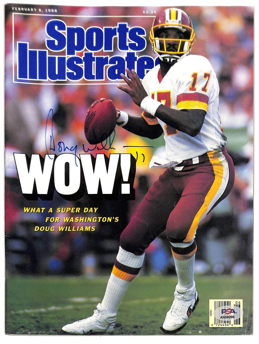 Doug Williams Autographed 1988 Sports Illustrated Magazine PSA Authenticated (1 of 2)