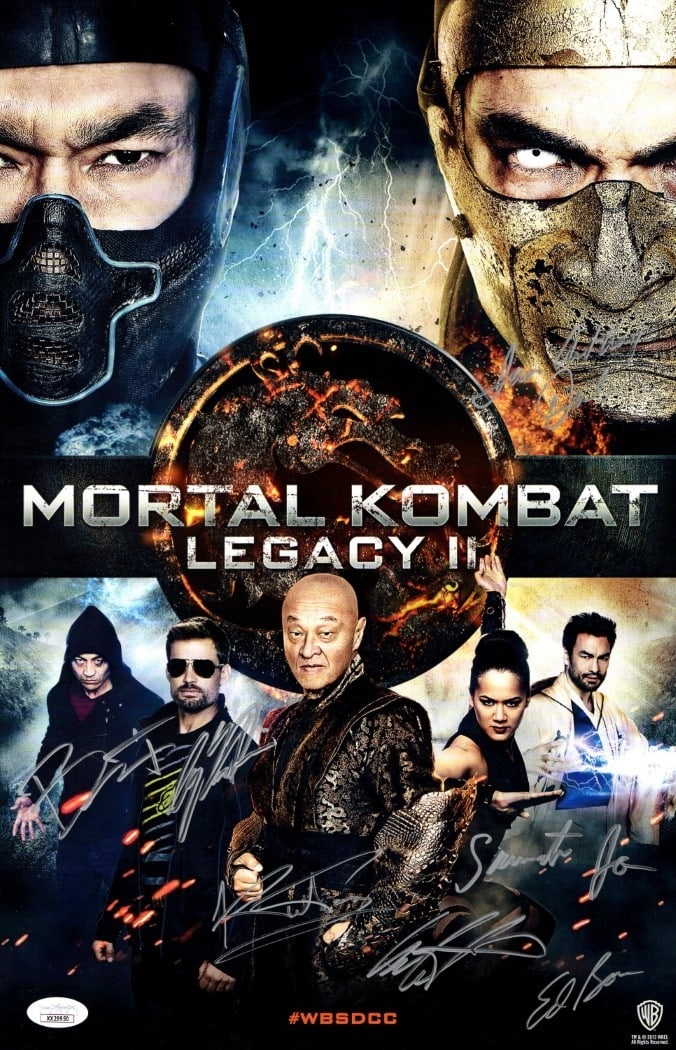 Mortal Kombat Legacy II Autographed 11x17 Poster JSA 7 Signatures (1 of 2)