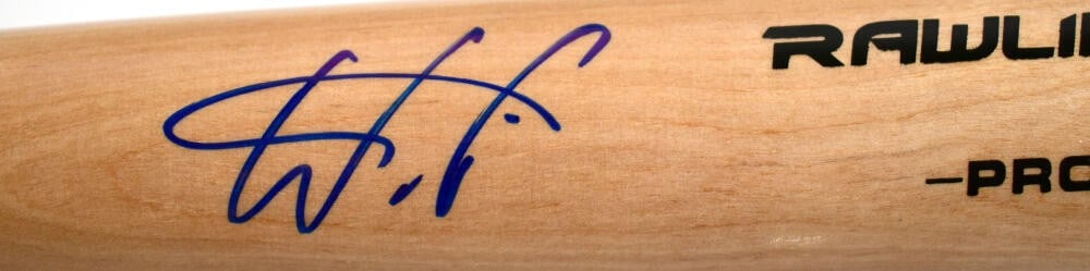 Wander Franco Autographed Rawlings Baseball Bat JSA Certified (1 of 2)