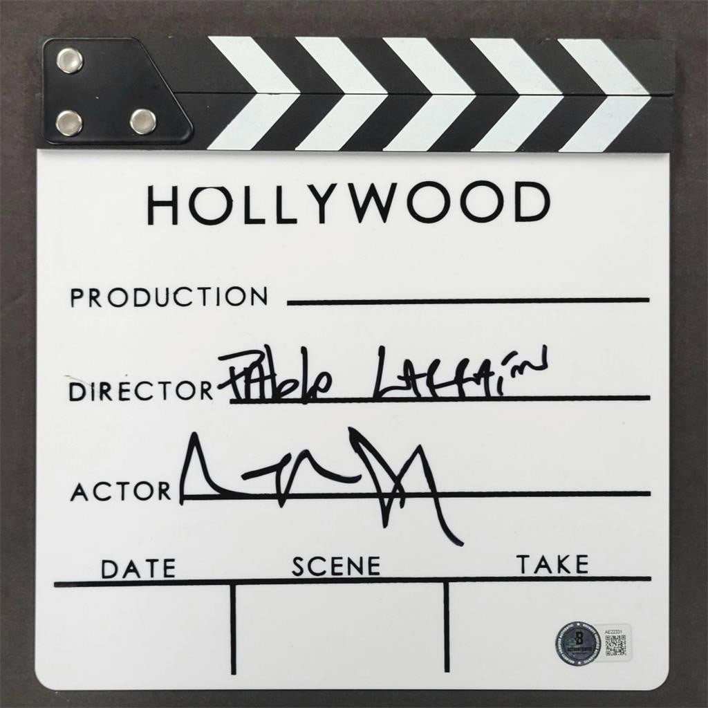 Angelina Jolie Signed Clap Board from The World of Maria Callas BAS Authenticated: Angelina Jolie Signed Clap Board from The World of Maria Callas BAS Authenticated This is an original clap board clapper from the movie "The World of Maria Callas," signed by acclaimed actress Angelin