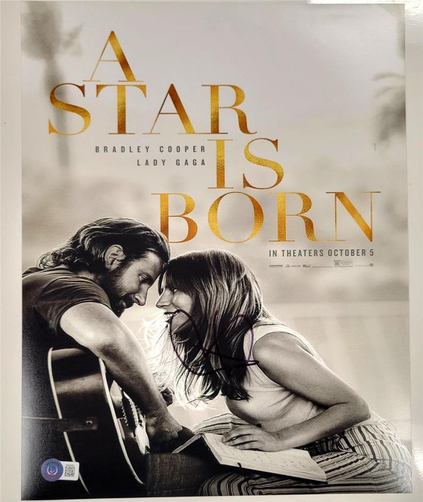 Bradley Cooper Signed A Star is Born 11x14 Photo Beckett Authenticated: Bradley Cooper Signed A Star is Born 11x14 Photo Beckett Authenticated This stunning 11x14 photograph from the acclaimed movie "A Star is Born" is personally signed by Bradley Cooper, making it a valu