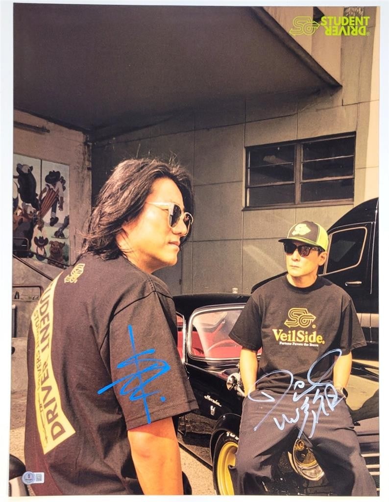 Sung Kang Daniel Wu Signed Limited Edition 18x24 Fast & Furious Poster Beckett Authenticated: Sung Kang Daniel Wu Signed Limited Edition 18x24 Fast & Furious Poster Beckett Authenticated This is a captivating 18x24 poster photograph featuring autographs from actors Sung Kang and Daniel Wu, kno