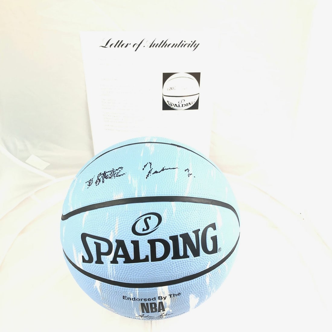D.J. Steward Jalen Johnson Signed Basketball PSA/DNA Duke Blue Devils: D.J. Steward Jalen Johnson Signed Basketball PSA/DNA Duke Blue Devils This Spalding Basketball is a remarkable collectible featuring the autographs of D.J. Steward and Jalen Johnson, both of whom play