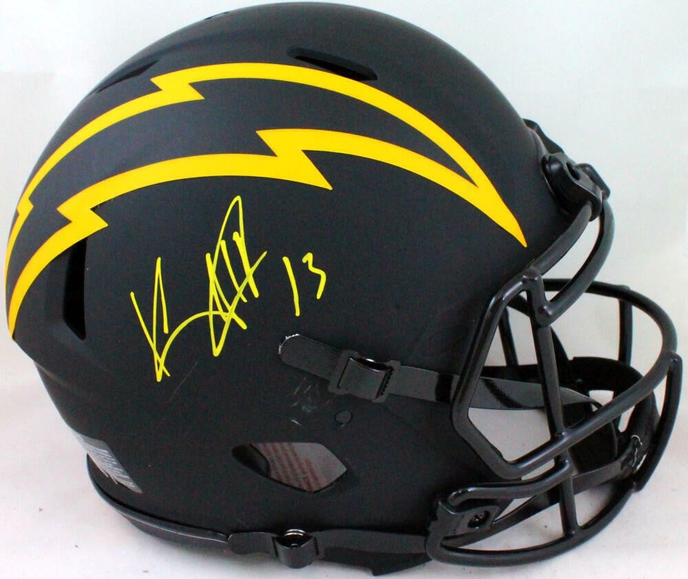 Keenan Allen Autographed LA Chargers Eclipse Full Size Helmet Beckett Auth (1 of 9)