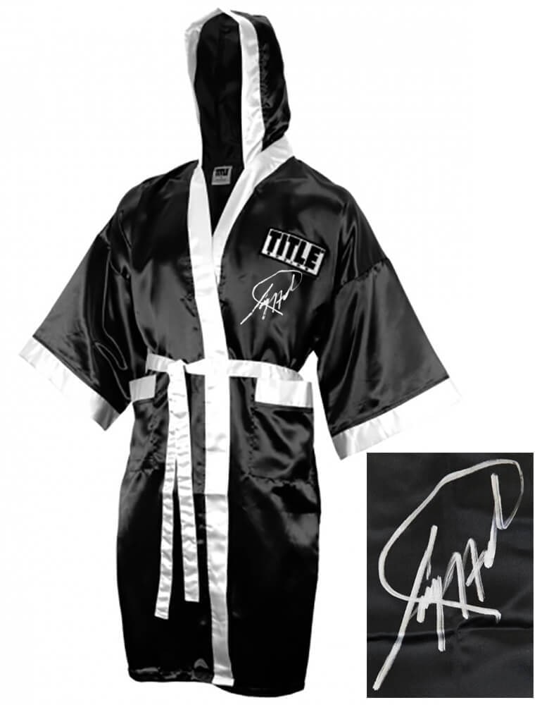 Larry Holmes Signed Title Boxing Robe with COA (1 of 1)