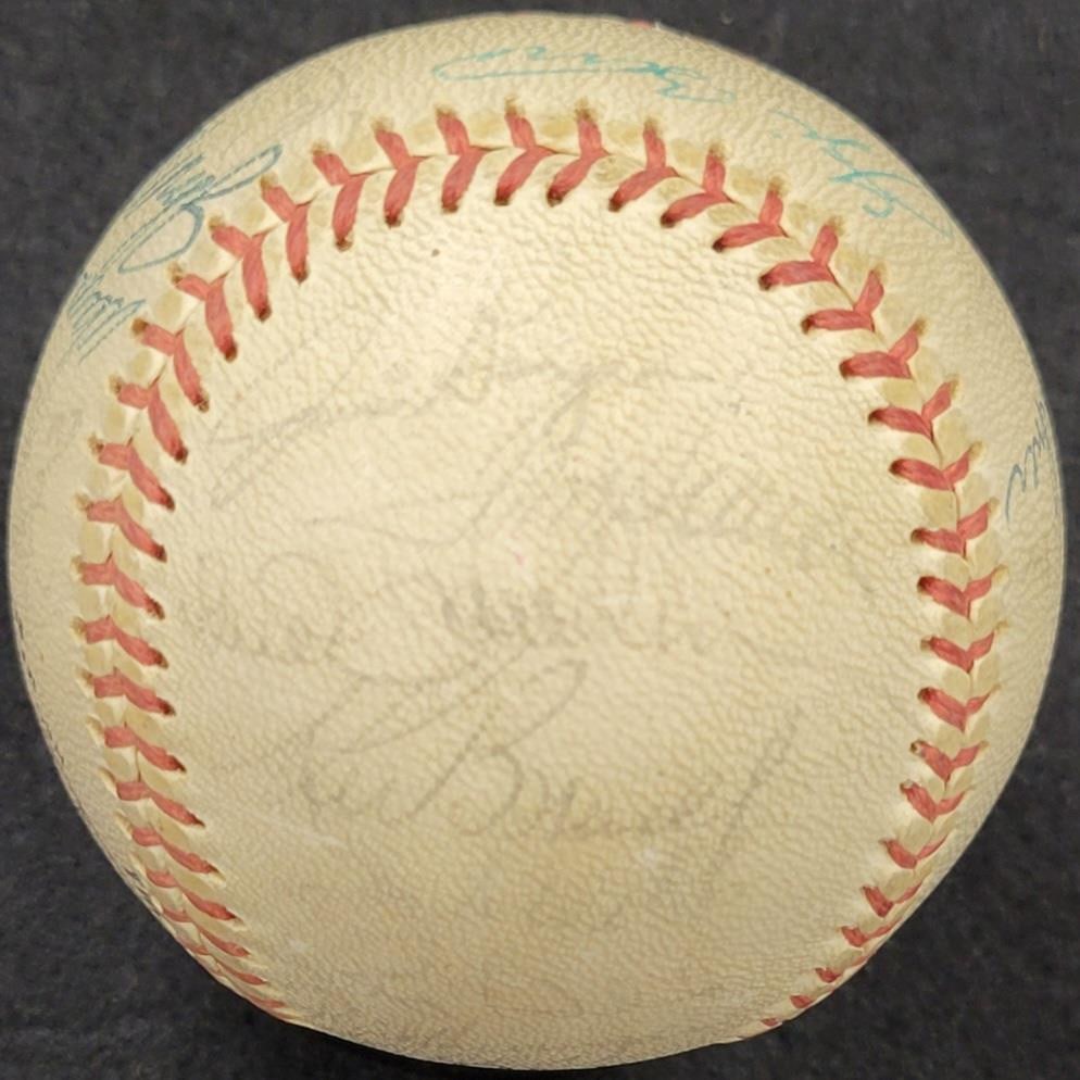 1973 New York Mets Team Signed Baseball PSA Authenticated Mays Seaver Fregosi McGraw (1 of 5)