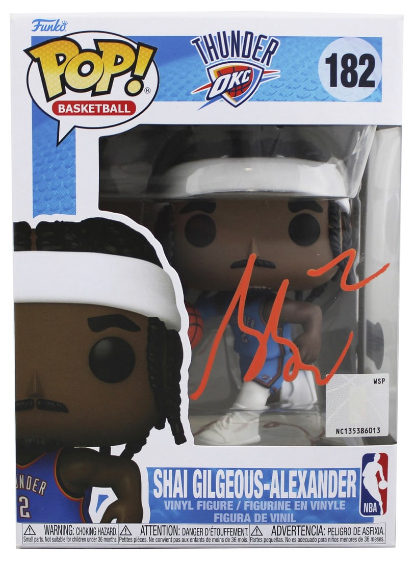 Shai Gilgeous-Alexander Signed Funko Pop 182 with Beckett Authentication (1 of 7)