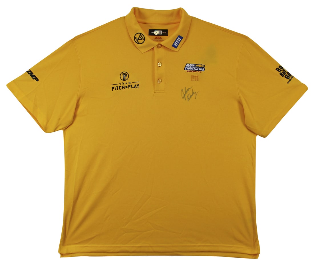 John Daly Signed Match Worn Yellow Loudmouth Polo BAS Authenticated (1 of 5)