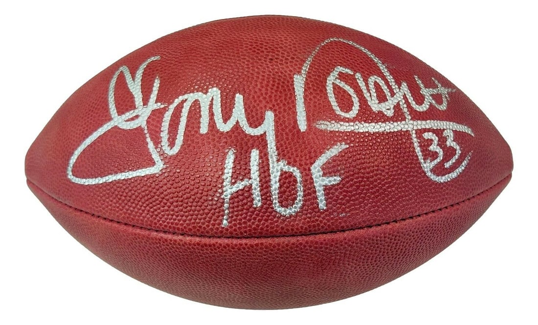 Tony Dorsett Signed Cowboys Leather Football PSA Authenticated: Tony Dorsett Signed Cowboys Leather Football PSA Authenticated This is an authentic, pre-owned official leather football signed by NFL legend Tony Dorsett, a prominent player for the Dallas Cowboys. T