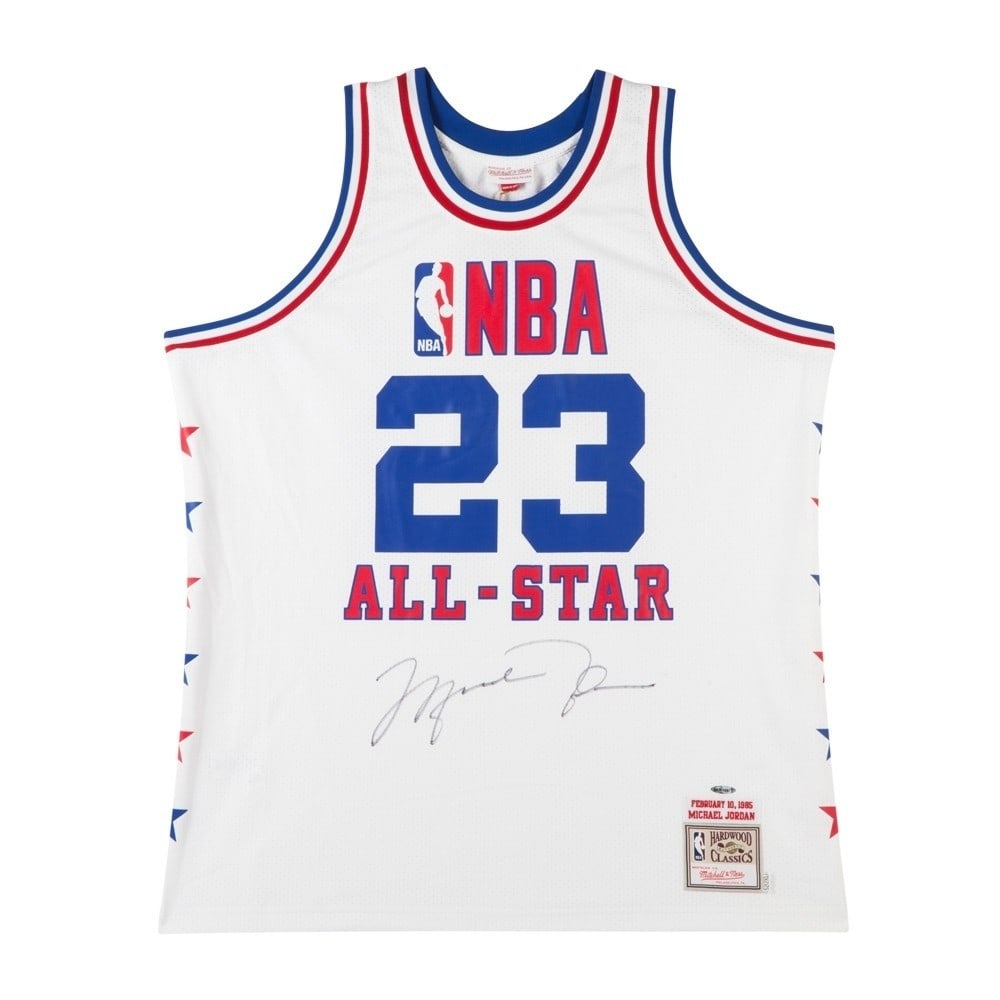 Michael Jordan Autographed 1985 Bulls All-Star Jersey Upper Deck: Michael Jordan Autographed 1985 Bulls All-Star Jersey Upper Deck Celebrate the legacy of basketball legend Michael Jordan with this original 1985 Mitchell & Ness All-Star Jersey, beautifully autograph