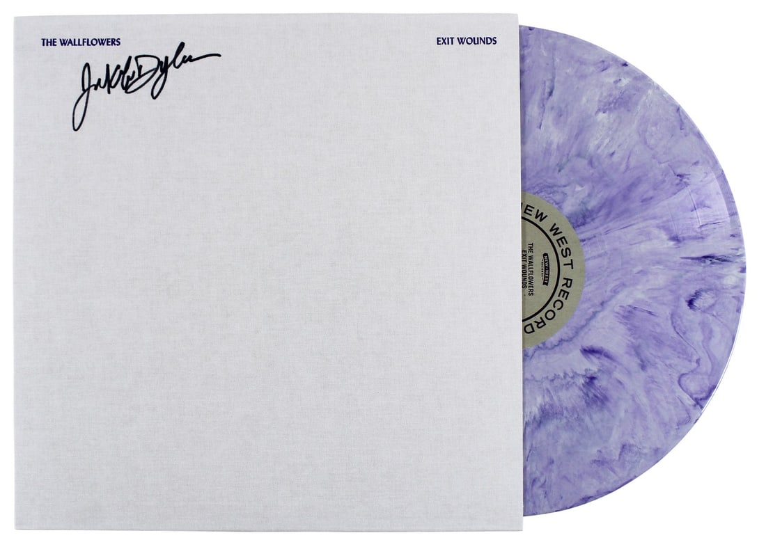 Jakob Dylan Signed Exit Wounds Album Cover with Vinyl Beckett Authenticated: Jakob Dylan Signed Exit Wounds Album Cover with Vinyl Beckett Authenticated This signed Exit Wounds album cover comes with the original vinyl and has been personally autographed by Jakob Dylan, the le