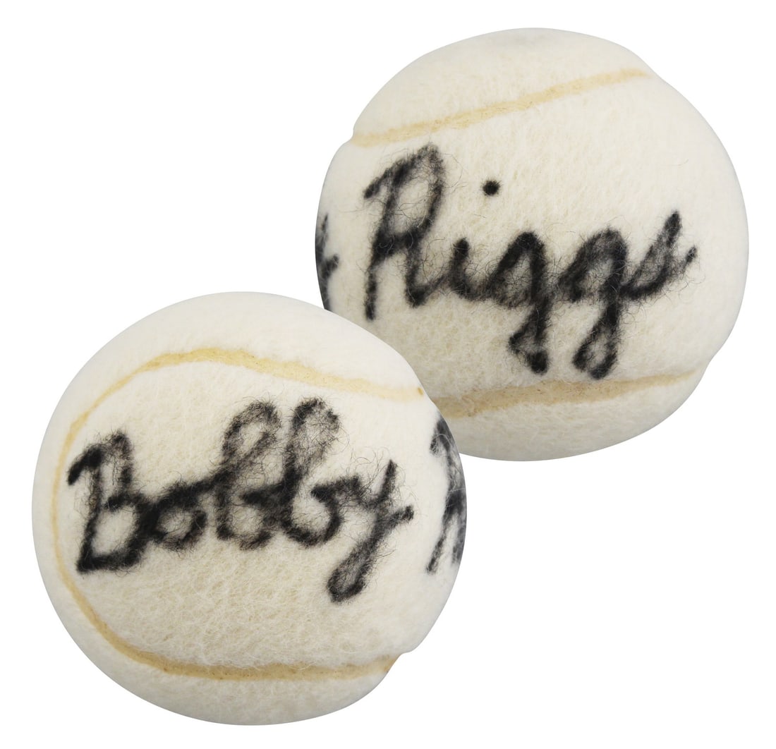 Bobby Riggs Signed Slazenger Tennis Ball Beckett Authenticated: Bobby Riggs Signed Slazenger Tennis Ball Beckett Authenticated This authentic Slazenger tennis ball has been personally signed by tennis legend Bobby Riggs. The item is certified 100% authentic with a