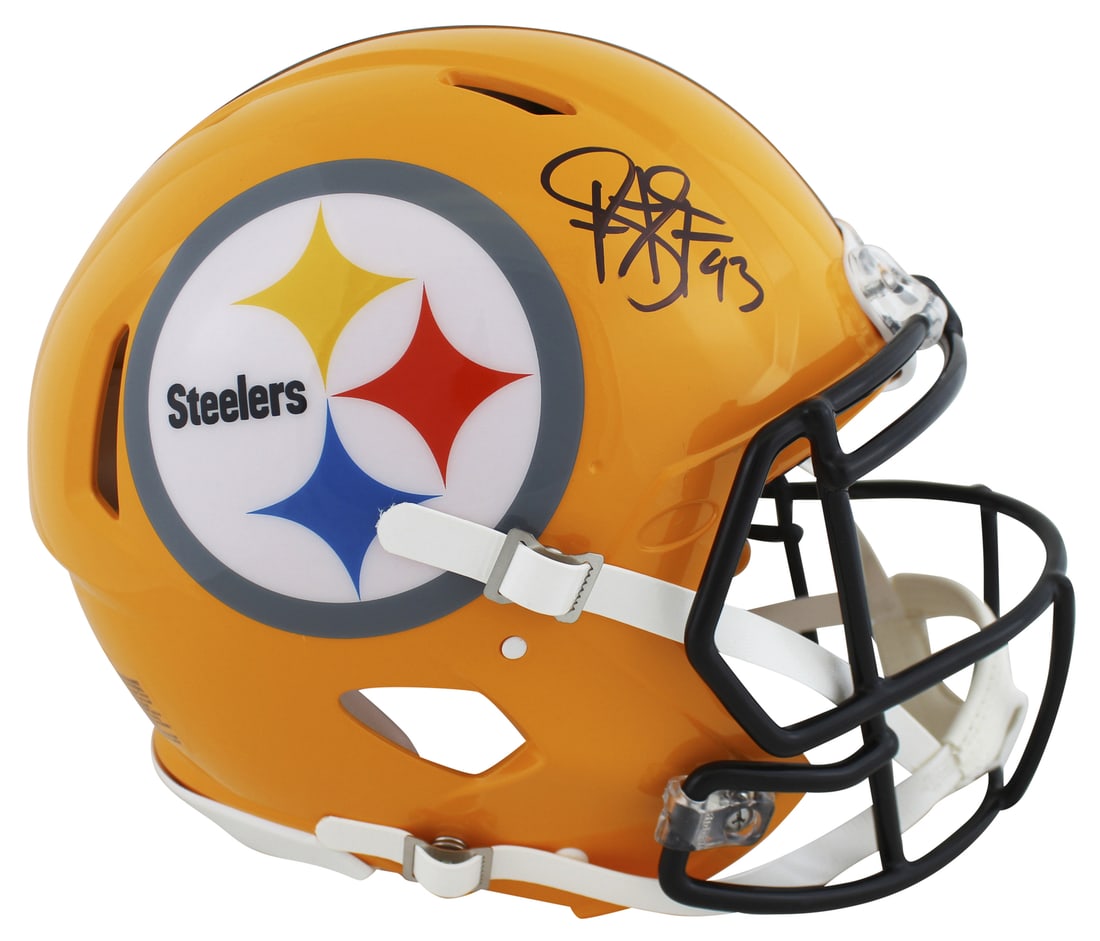 Troy Polamalu Signed Yellow Full Size Speed Proline Helmet BAS Witnessed: Troy Polamalu Signed Yellow Full Size Speed Proline Helmet BAS Witnessed This autographed yellow full-size Speed Proline helmet has been personally signed by NFL legend Troy Polamalu of the Pittsburgh