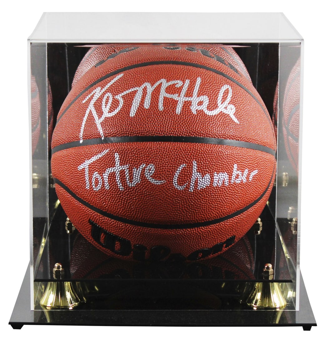 Kevin McHale Signed Wilson Basketball Torture Chamber BAS Authenticated: Kevin McHale Signed Wilson Basketball Torture Chamber BAS Authenticated This authentic Wilson basketball, signed by NBA legend Kevin McHale, features the inscription "Torture Chamber" and comes with a