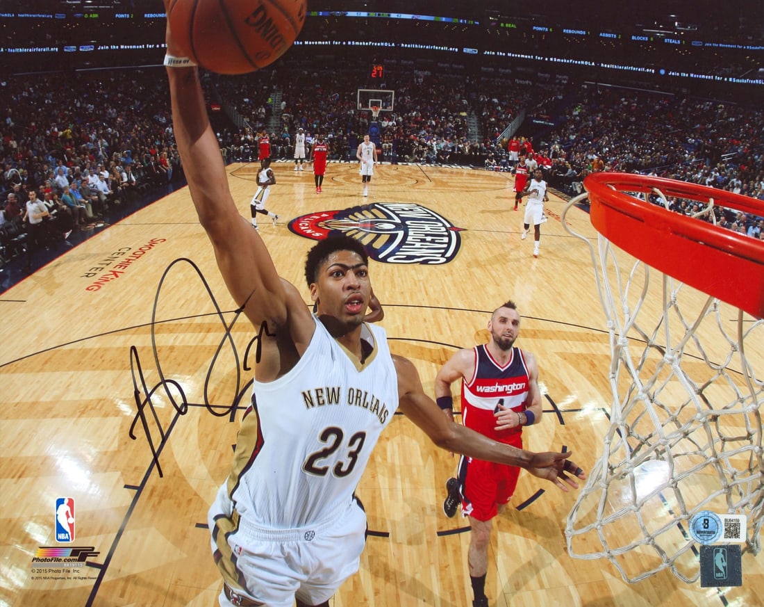 Authentic Signed Anthony Davis 11x14 Photo New Orleans Pelicans Beckett Authenticated: Authentic Signed Anthony Davis 11x14 Photo New Orleans Pelicans Beckett Authenticated This authentic 11x14 horizontal photo features the signature of Anthony Davis, the star player of the New Orleans