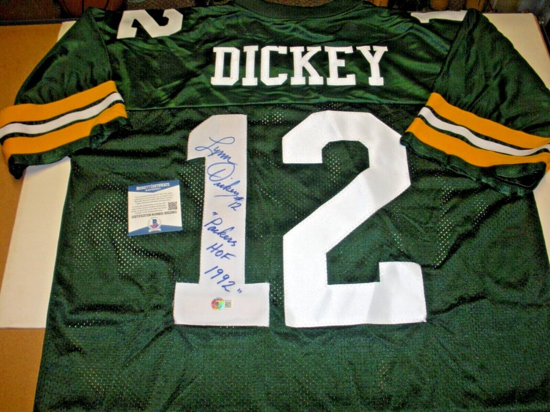 Lynn Dickey Signed Green Bay Packers Jersey with Beckett COA (1 of 3)
