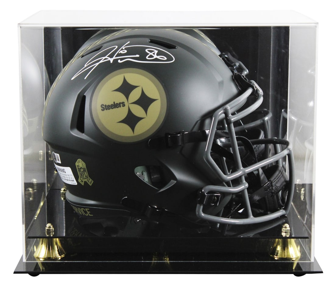 Hines Ward Signed Steelers Full Size Speed Helmet with BAS Authentication: Hines Ward Signed Steelers Full Size Speed Helmet with BAS Authentication This is an original Pittsburgh Steelers full-size speed replica helmet personally signed by Hines Ward. The helmet features a