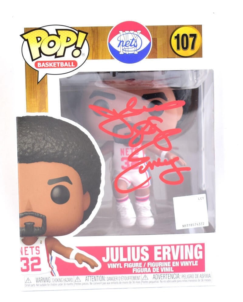 Julius Erving Autographed Funko Pop New York Nets #107 Beckett Authenticated (1 of 11)