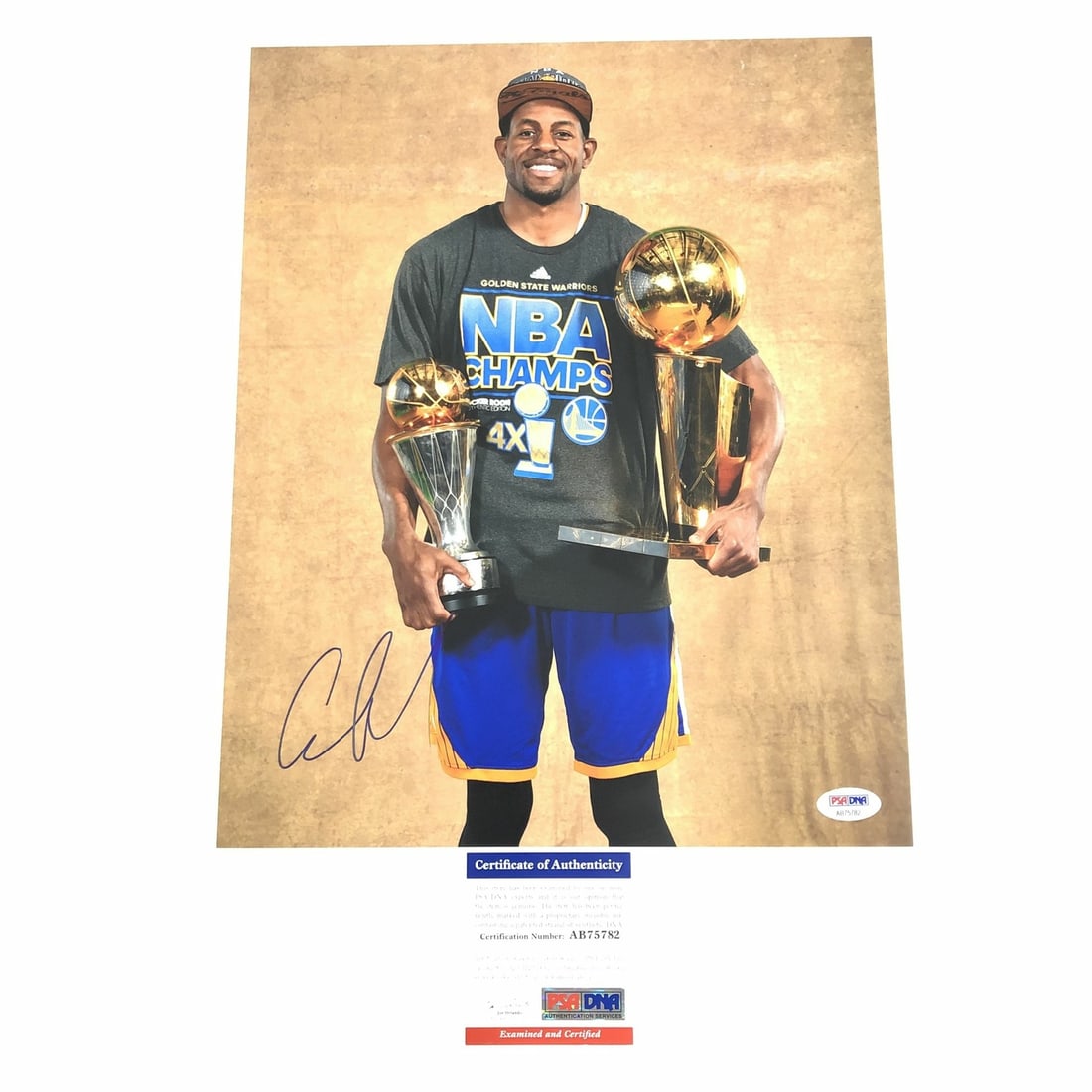 Andre Iguodala 11x14 Autographed Photo PSA/DNA Golden State Warriors: Andre Iguodala 11x14 Autographed Photo PSA/DNA Golden State Warriors This is an 11x14 professionally printed photograph featuring Andre Iguodala, a prominent player for the Golden State Warriors. The