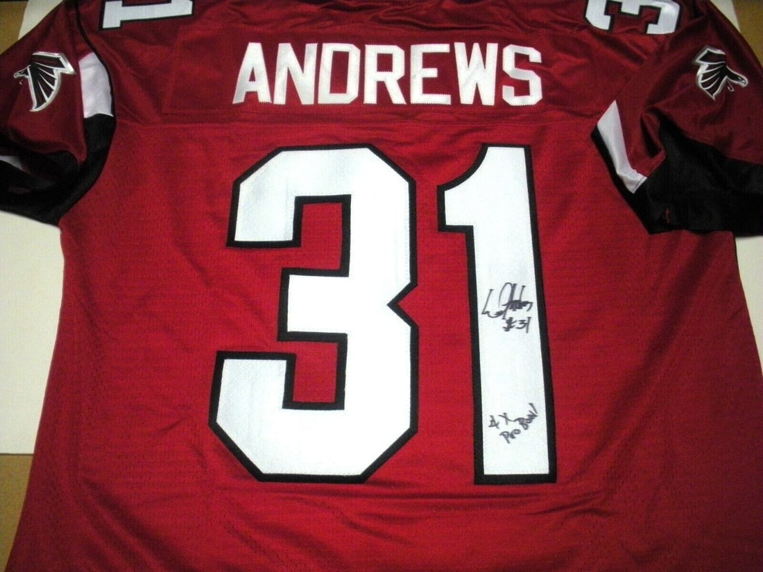 James Lofton Signed Atlanta Falcons Reebok Jersey with COA: James Lofton Signed Atlanta Falcons Reebok Jersey with COA This officially licensed Reebok jersey is a must-have for fans of the Atlanta Falcons. Authentically signed by James Lofton, this jersey come