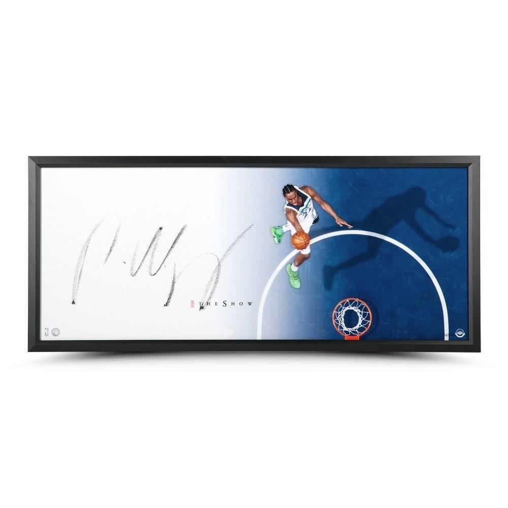 Andrew Wiggins Autographed Framed 20x46 Photo Upper Deck Timberwolves: Andrew Wiggins Autographed Framed 20x46 Photo Upper Deck Timberwolves Celebrate the incredible career of Andrew Wiggins with this stunning signed autographed photo. This original 20" x 46" framed phot