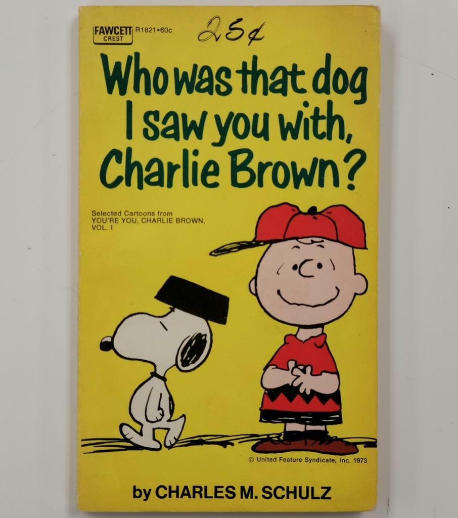 Peter Robbins Signed Who Was That Dog Book Peanuts Classic: Peter Robbins Signed Who Was That Dog Book Peanuts Classic This is an original copy of the "Who Was That Dog I Saw You With?" featuring characters from the beloved Peanuts comic strip. The book is sig