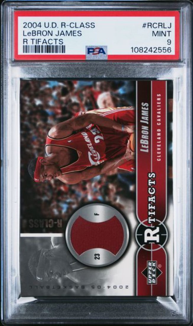 2004 UD R-Class LeBron James Game Used Relic Card PSA 9 (1 of 2)