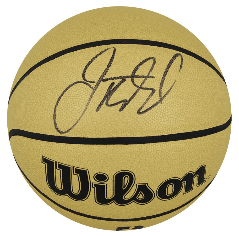 Jason Kidd Signed Wilson Gold NBA Basketball with COA: Jason Kidd Signed Wilson Gold NBA Basketball with COA This authentic Jason Kidd signed Wilson gold NBA full size basketball is a must-have for any basketball enthusiast. Celebrated for his exceptional