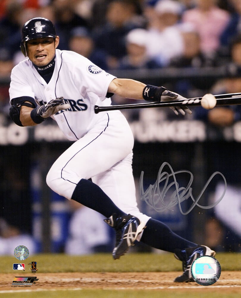 Ichiro Suzuki Signed 8x10 Mariners Action Photo with Hologram COA (1 of 1)