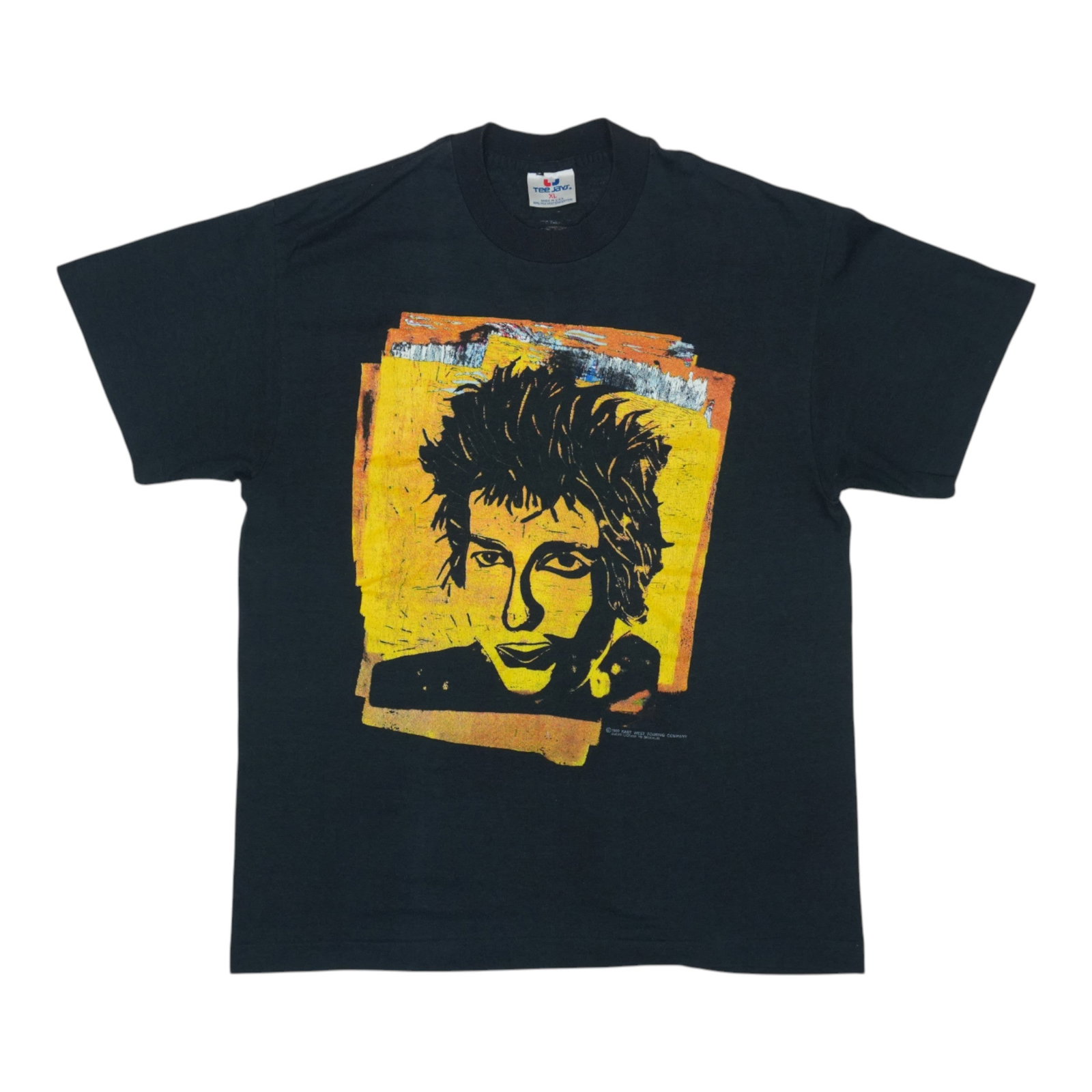 Vintage 1989 Bob Dylan Black Cotton Graphic T Shirt XL (1 of 6)