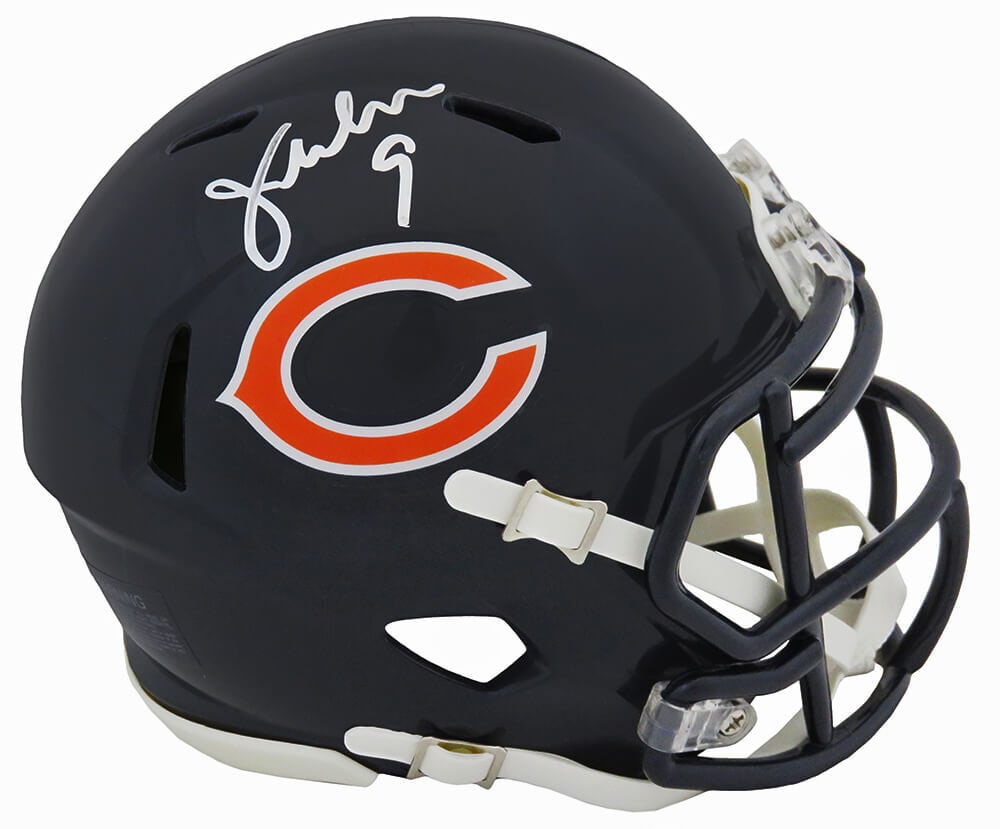 Jim McMahon Autographed Chicago Bears Riddell Speed Mini Helmet with COA: Jim McMahon Autographed Chicago Bears Riddell Speed Mini Helmet with COA This is a signed Chicago Bears Riddell Speed mini helmet by Jim McMahon, a notable player in NFL history. The helmet comes with