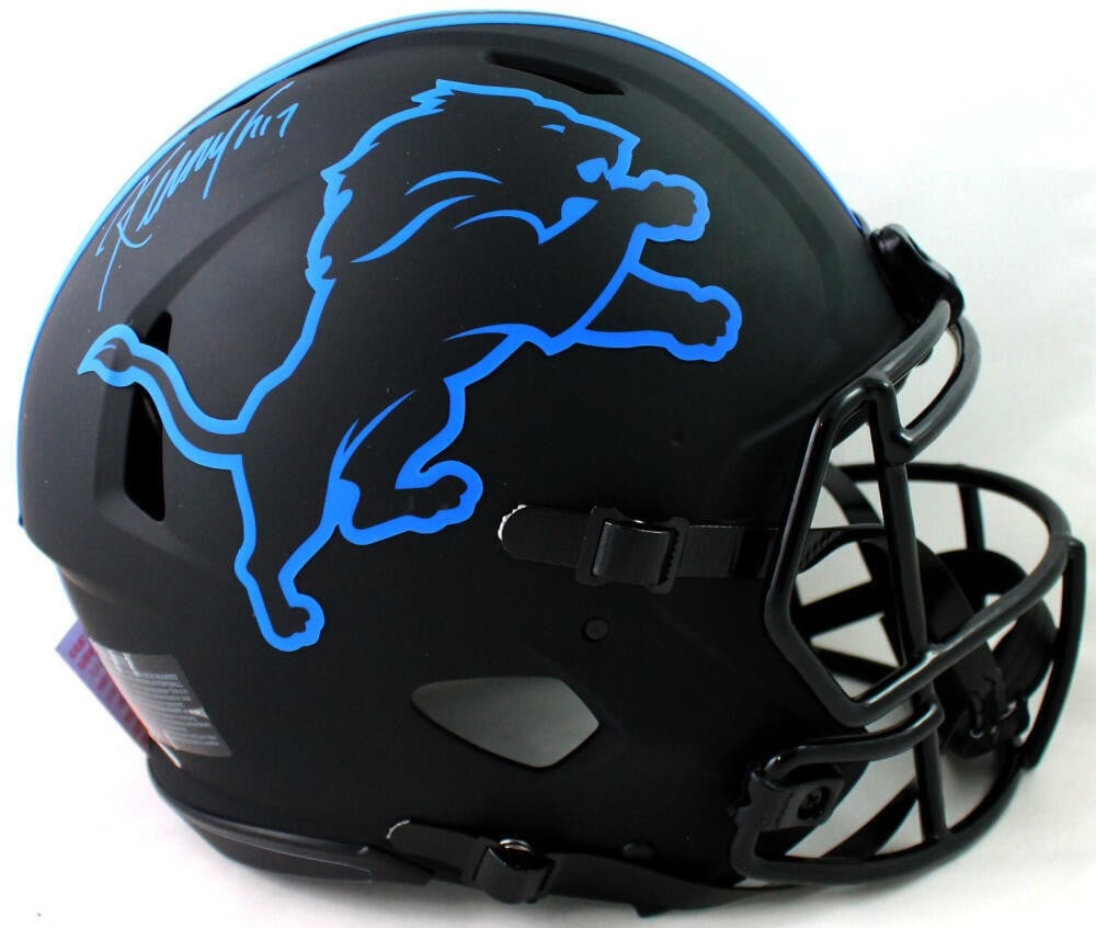 Kenny Golladay Autographed Detroit Lions Eclipse Helmet JSA Auth: Kenny Golladay Autographed Detroit Lions Eclipse Helmet JSA Auth This is an authentic full-size Eclipse helmet signed by Kenny Golladay, a prominent player of the Detroit Lions. The helmet features a