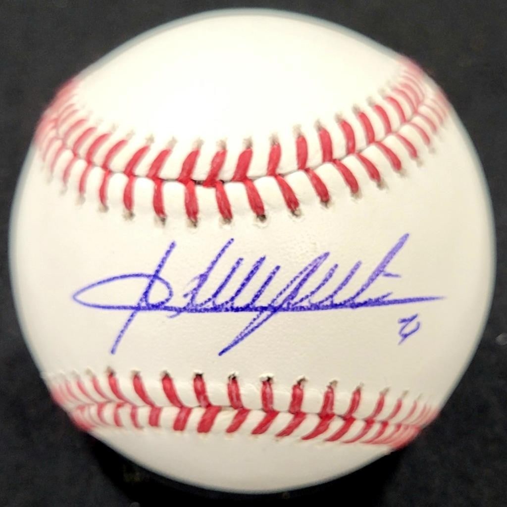 Adrian Beltre Autographed MLB Baseball with Beckett BAS Authentication: Adrian Beltre Autographed MLB Baseball with Beckett BAS Authentication This official MLB baseball features the authentic signature of Adrian Beltre, a renowned player in Major League Baseball. The bal