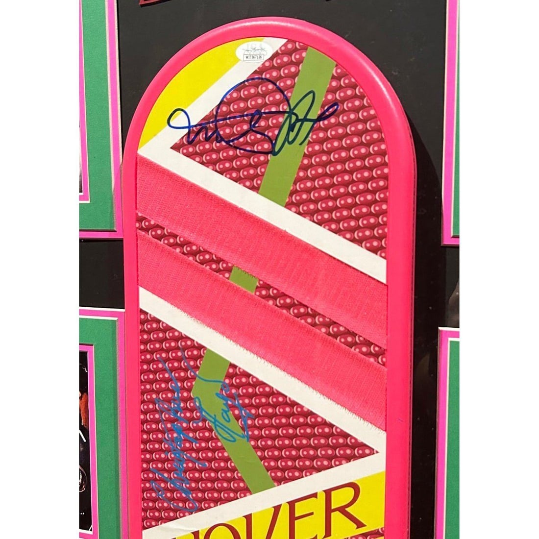 Michael J Fox Christopher Lloyd Signed Hoverboard Framed JSA Authenticated - 2