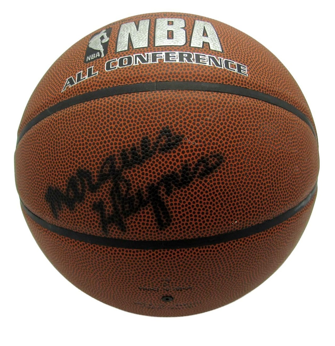 Marques Haynes HOF Signed Harlem Globetrotters Basketball Beckett Authenticated: Marques Haynes HOF Signed Harlem Globetrotters Basketball Beckett Authenticated This authentic Spalding basketball is signed by Marques Haynes, a Hall of Famer and legendary player of the Harlem Globe