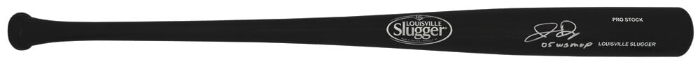 Jermaine Dye Signed Louisville Slugger Bat '05 WS MVP with COA: Jermaine Dye Signed Louisville Slugger Bat '05 WS MVP with COA Honor your baseball memorabilia collection with this authentic Jermaine Dye signed Louisville Slugger Pro Stock black baseball bat. This