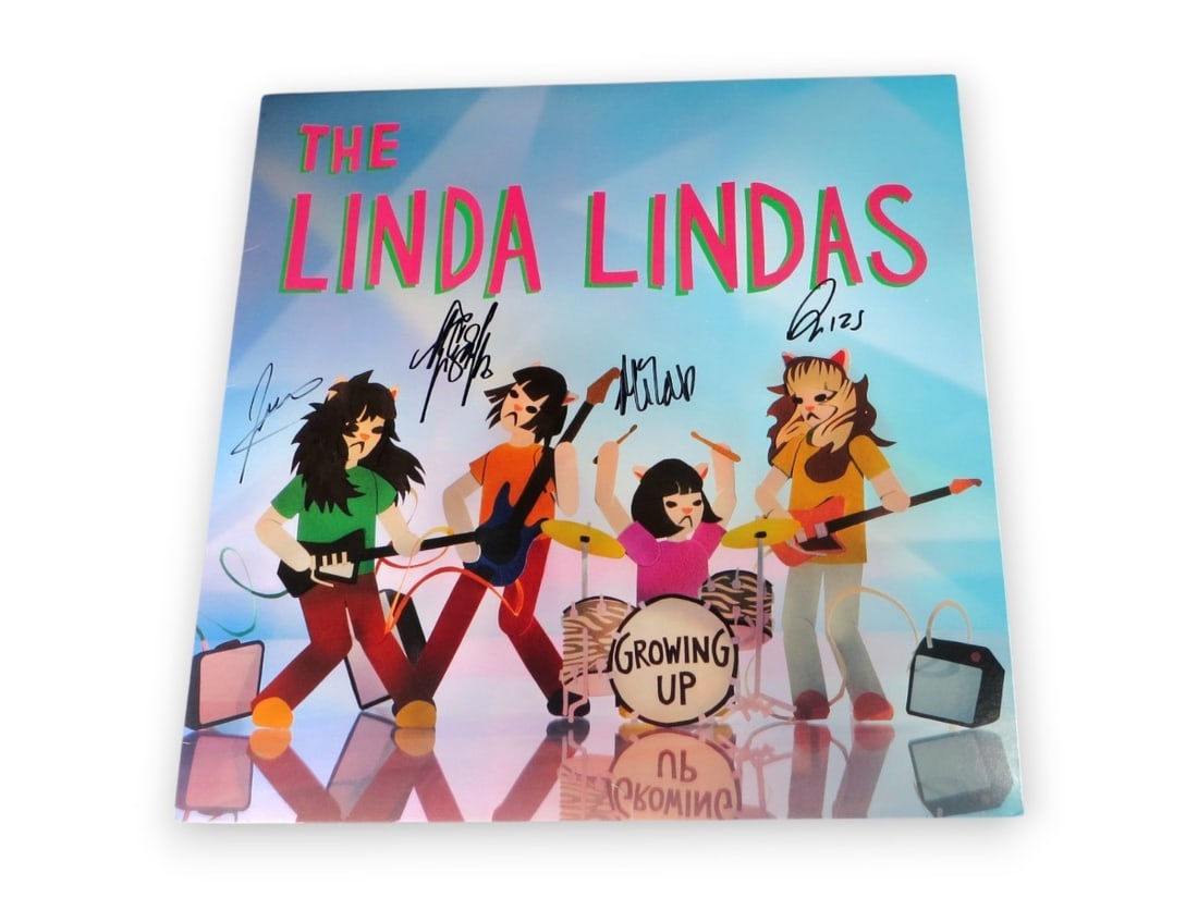 The Linda Lindas Autographed Album Cover Beckett Authenticated: The Linda Lindas Autographed Album Cover Beckett Authenticated This is an original autographed album cover by The Linda Lindas, featuring signatures from Bela Salazar, Eloise Wong, Lucia Dela Garza, a