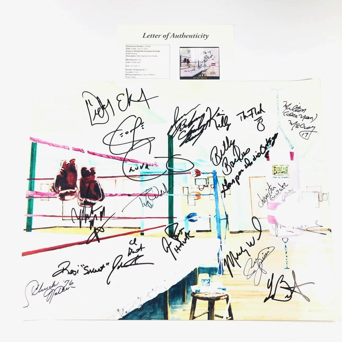 Boxing Legends Multi Signed 16x20 Photo Authenticated by Fanatics (1 of 6)