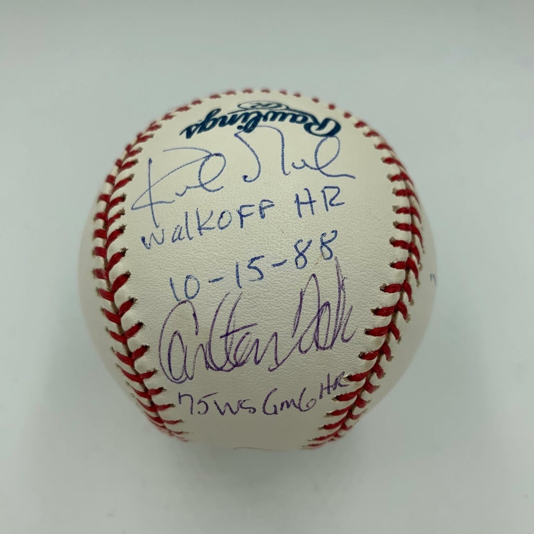 Famous Home Runs Multi Signed Baseball with 7 Signatures JSA Authenticated: Famous Home Runs Multi Signed Baseball with 7 Signatures JSA Authenticated This extraordinary officially licensed Major League Baseball is a unique collector's item commemorating some of the most famo