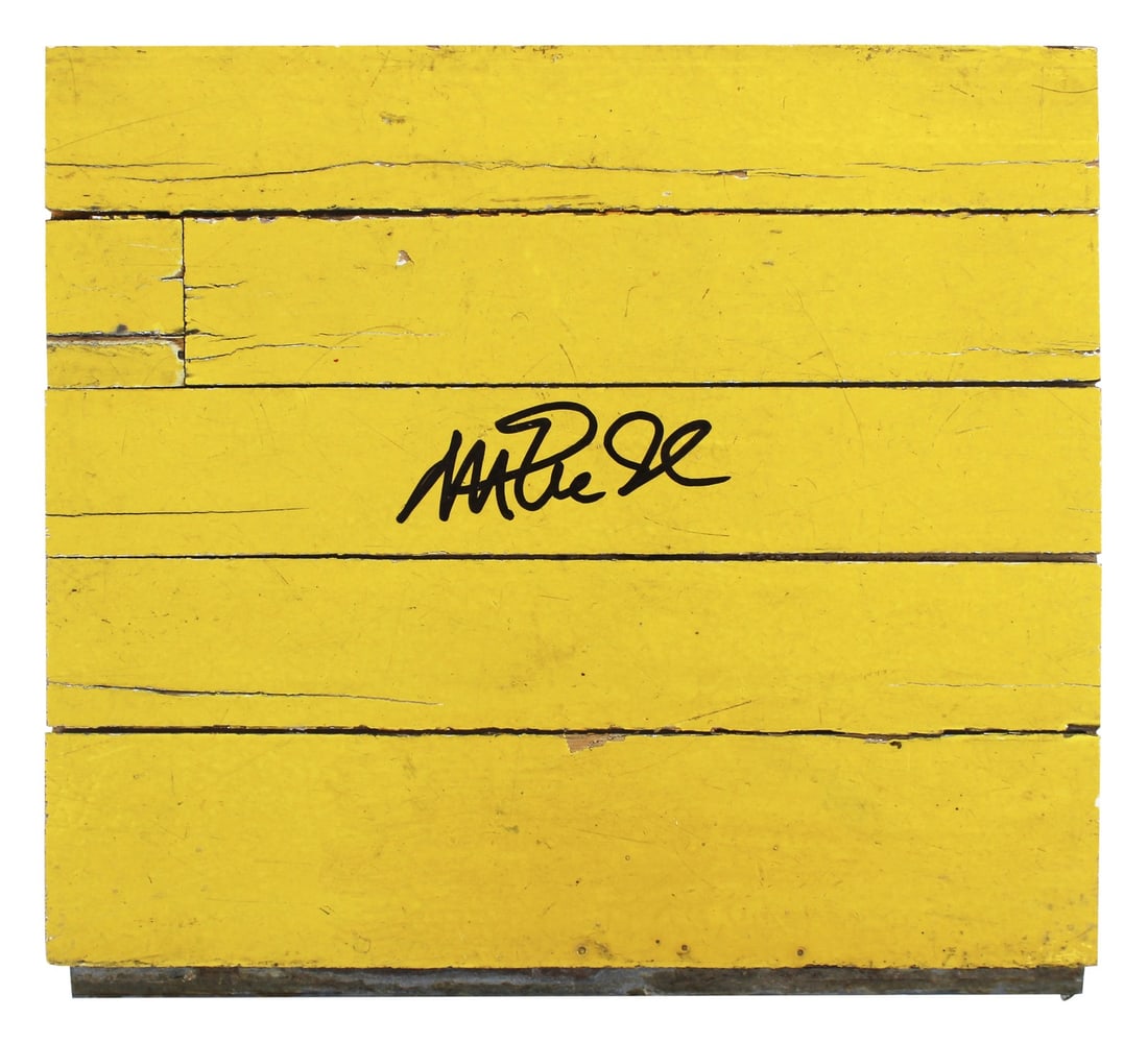 Magic Johnson Signed 8x10 Lakers Forum Floorboard PSA/DNA Authenticated: Magic Johnson Signed 8x10 Lakers Forum Floorboard PSA/DNA Authenticated This authentic 8x10 Forum floorboard has been personally signed by Magic Johnson, the legendary player of the Los Angeles Lakers