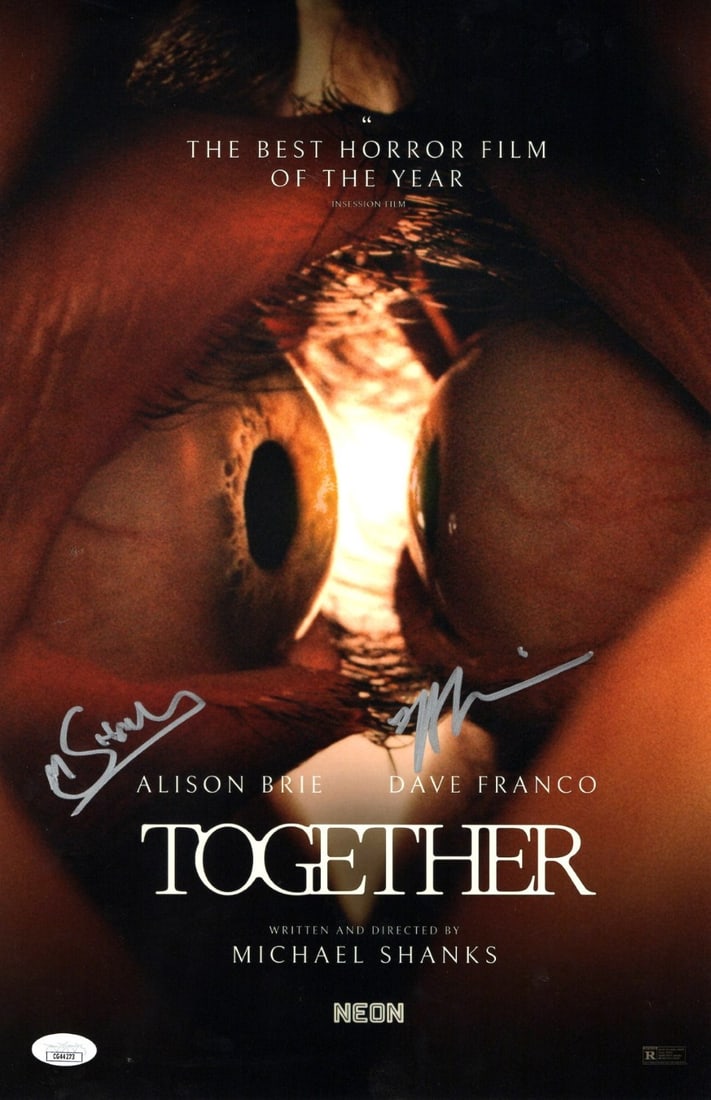 11x17 Photograph Signed by Alison Brie and Michael Shanks JSA Authenticated: 11x17 Photograph Signed by Alison Brie and Michael Shanks JSA Authenticated This is an original 11x17 photograph signed by Alison Brie and Michael Shanks. The autographs are authenticated by James Spe